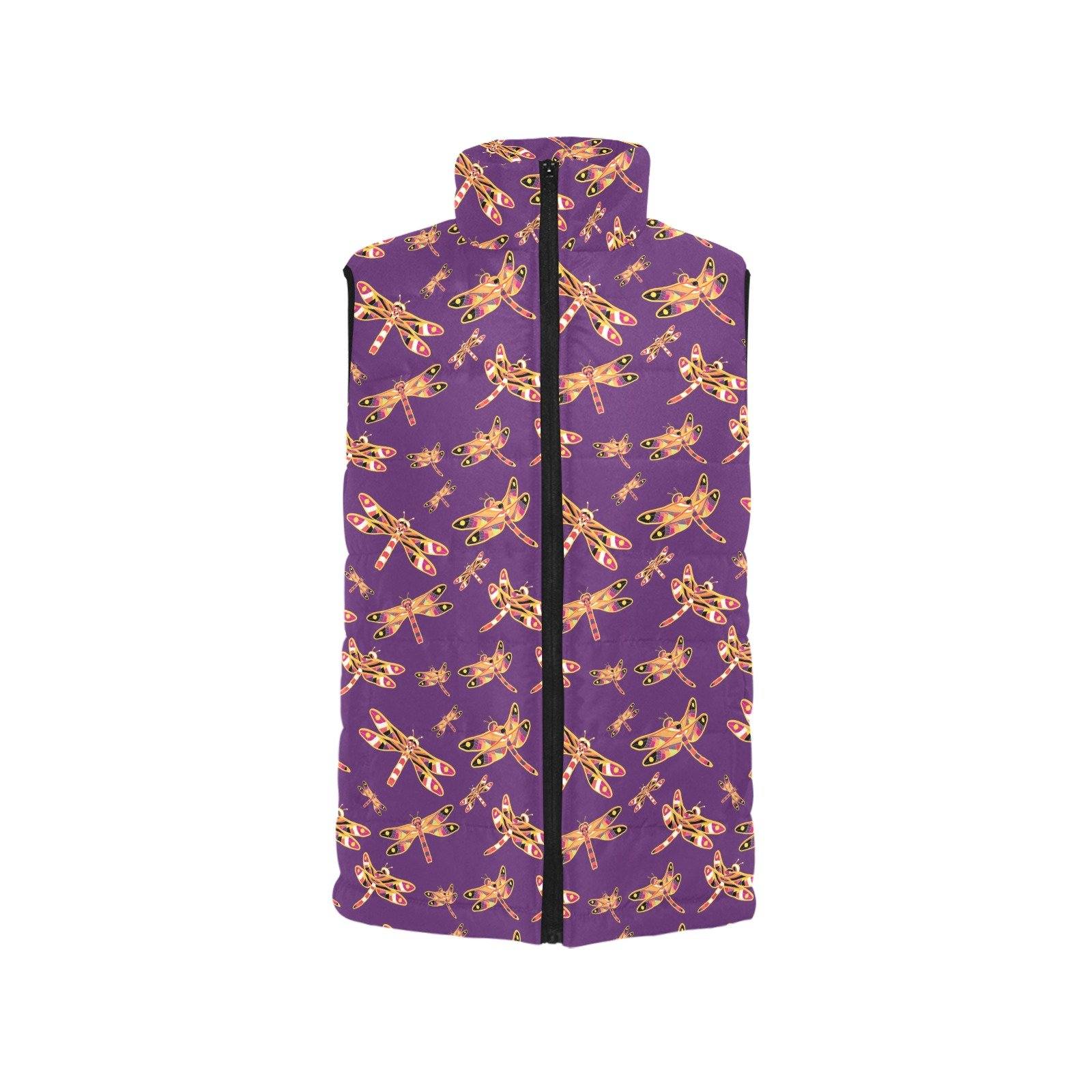 Gathering Yellow Purple Men's Padded Vest Jacket (Model H44) Men's Padded Vest Jacket (H44) e-joyer