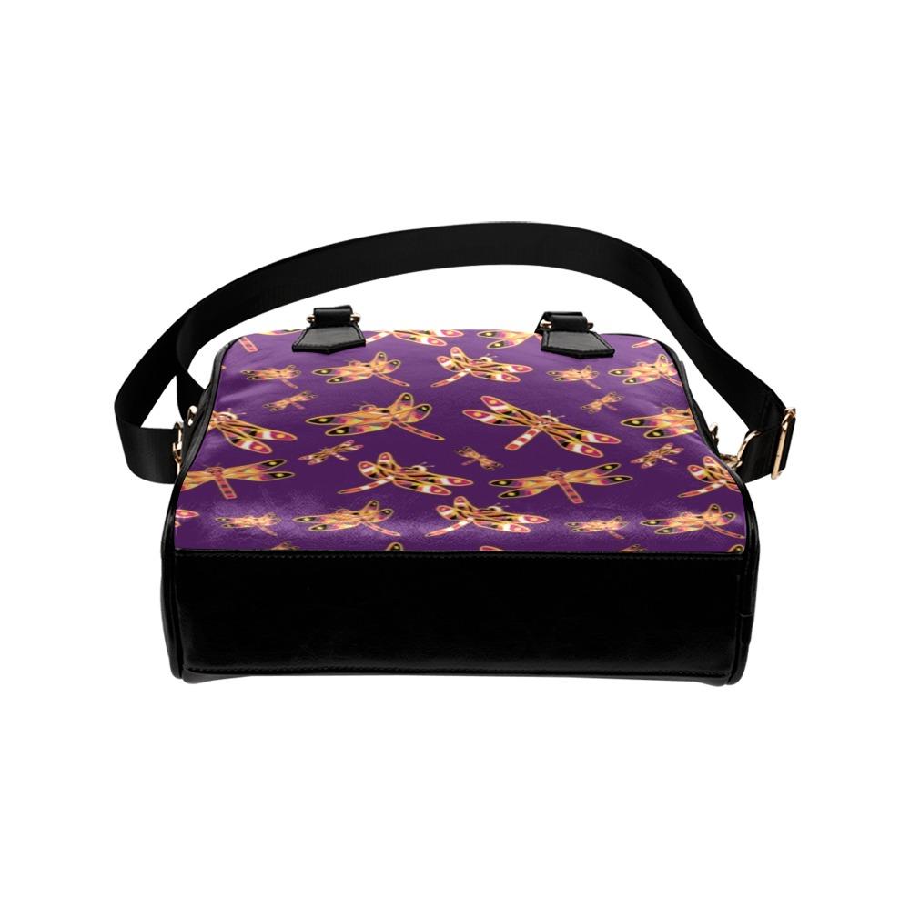 Gathering Yellow Purple Shoulder Handbag (Model 1634) Shoulder Handbags (1634) e-joyer