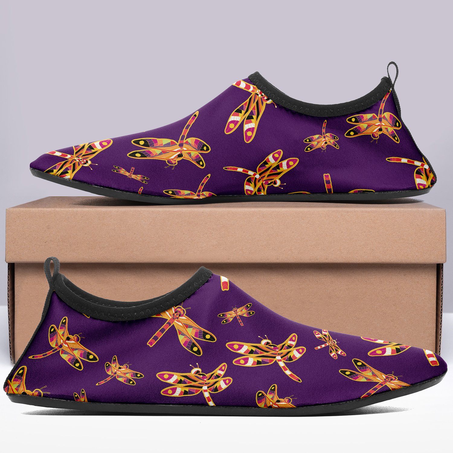 Gathering Yellow Purple Sockamoccs Slip On Shoes Herman