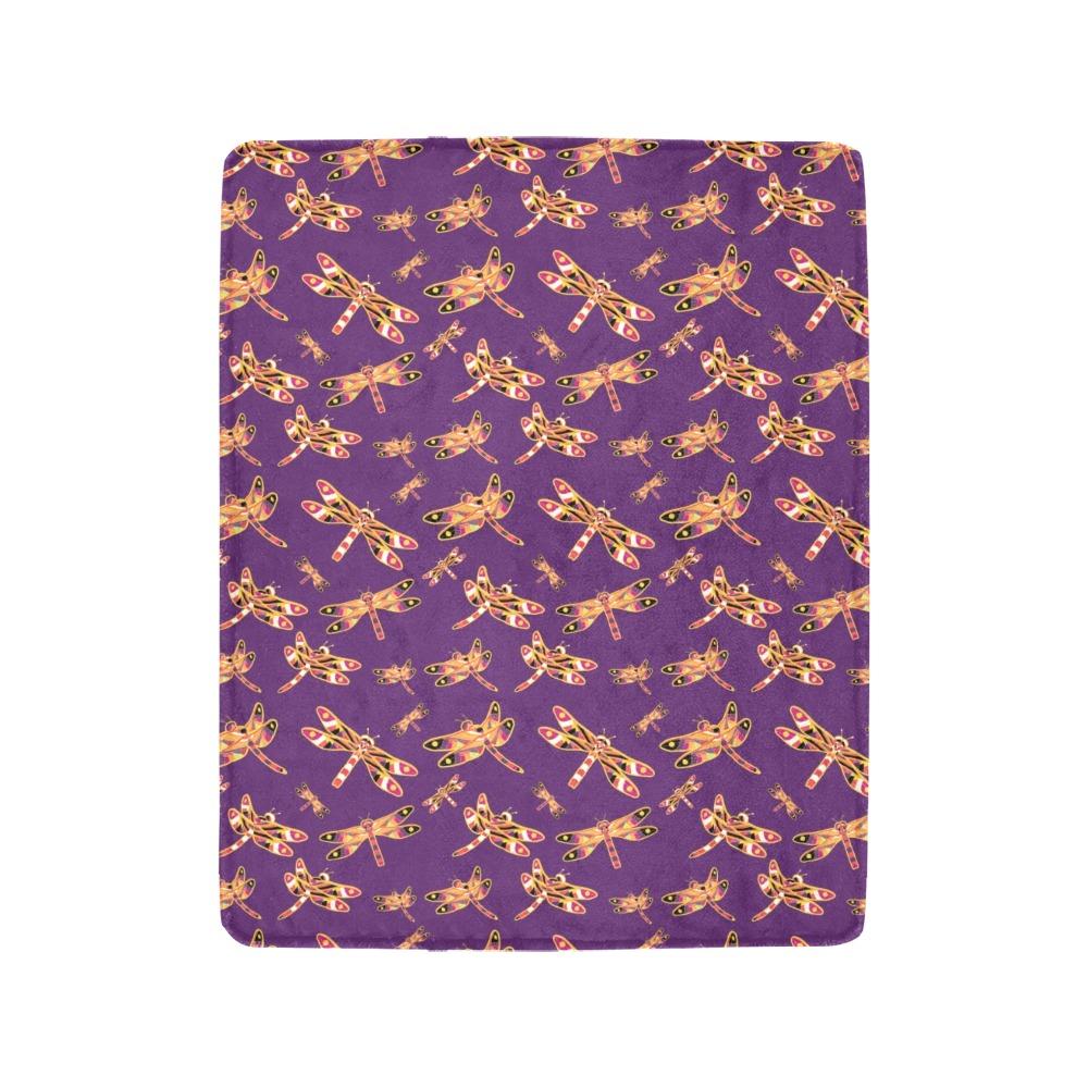Gathering Yellow Purple Ultra-Soft Micro Fleece Blanket 40"x50" Ultra-Soft Blanket 40''x50'' e-joyer