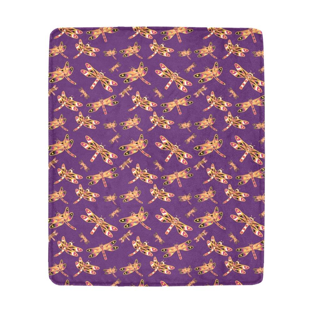 Gathering Yellow Purple Ultra-Soft Micro Fleece Blanket 50"x60" Ultra-Soft Blanket 50''x60'' e-joyer