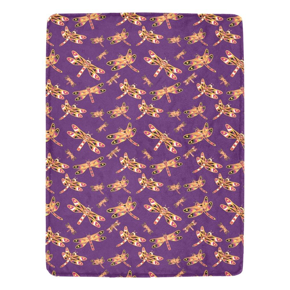 Gathering Yellow Purple Ultra-Soft Micro Fleece Blanket 60"x80" Ultra-Soft Blanket 60''x80'' e-joyer
