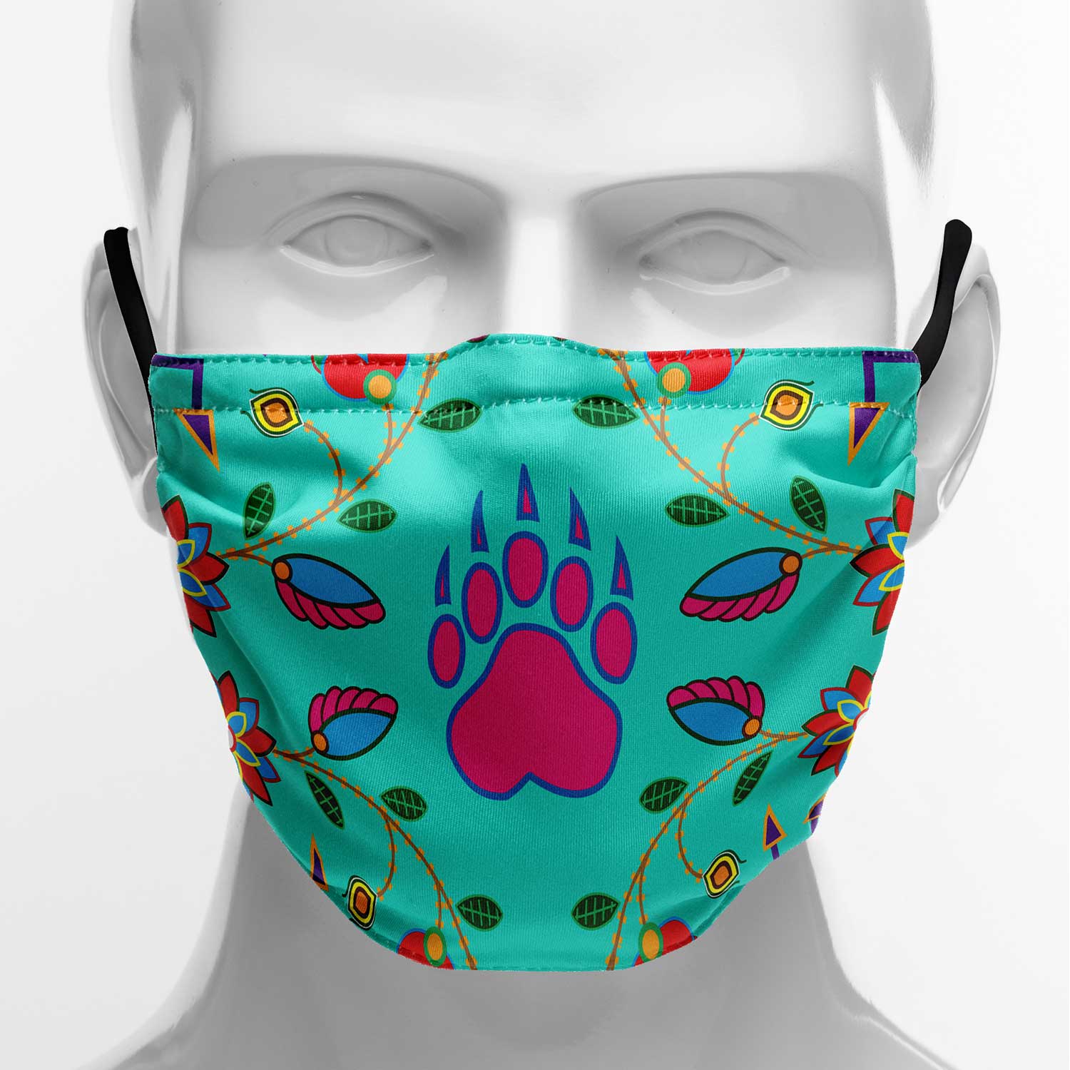 Geometric Floral Fall Sky Face Cover Herman