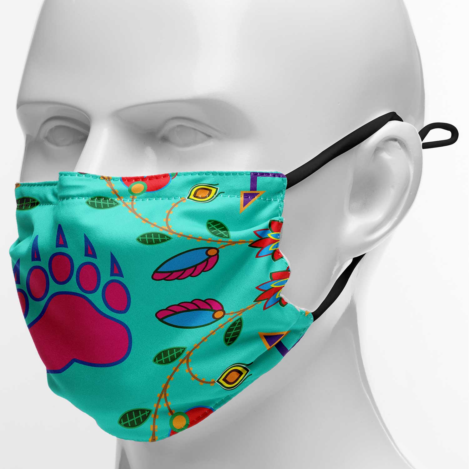Geometric Floral Fall Sky Face Cover Herman