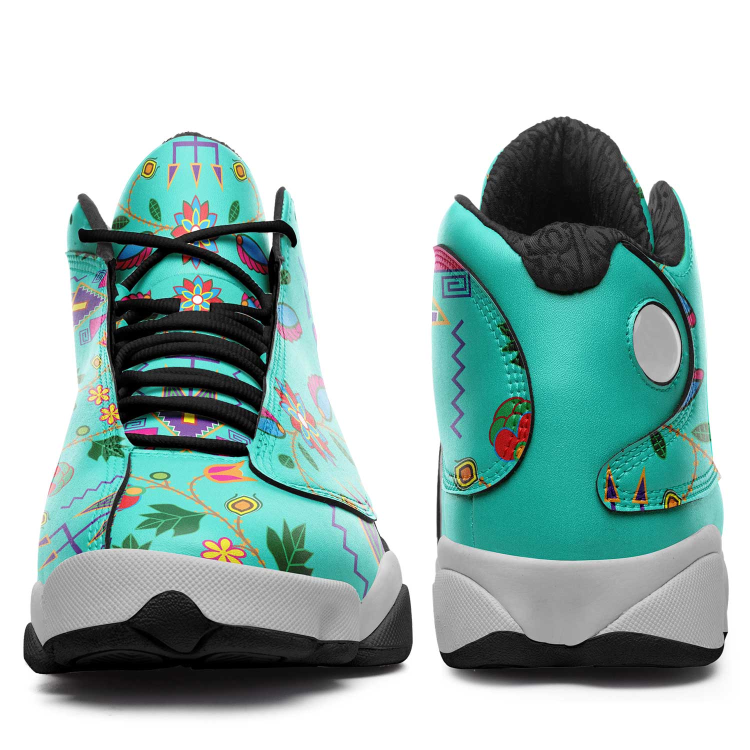 Geometric Floral Fall Sky Isstsokini Athletic Shoes Herman