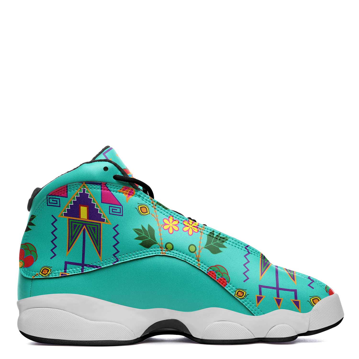 Geometric Floral Fall Sky Isstsokini Athletic Shoes Herman