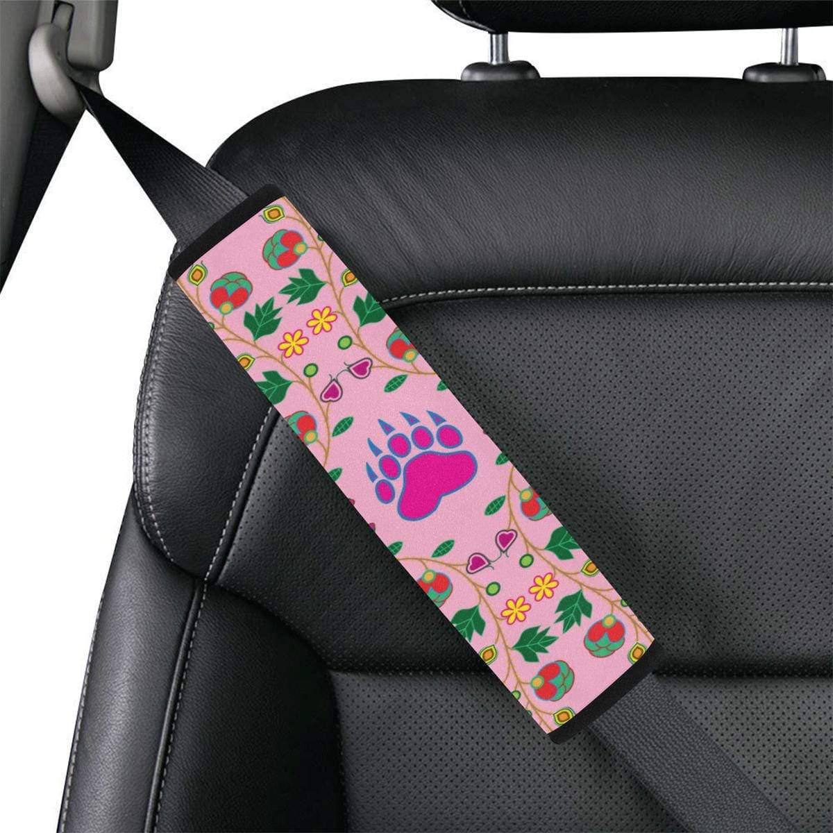Geometric Floral Fall - Sunset Car Seat Belt Cover 7''x12.6'' Car Seat Belt Cover 7''x12.6'' e-joyer
