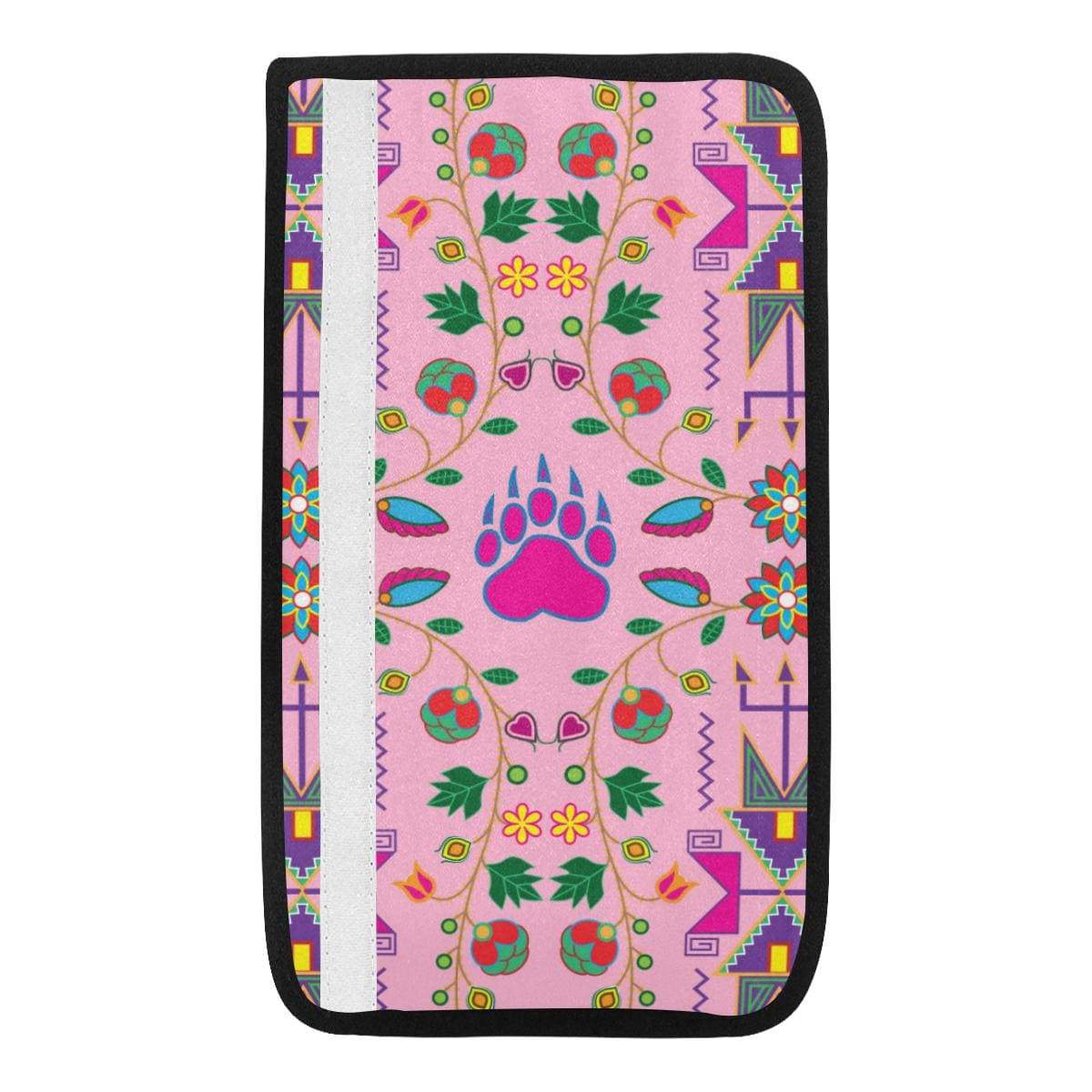 Geometric Floral Fall - Sunset Car Seat Belt Cover 7''x12.6'' Car Seat Belt Cover 7''x12.6'' e-joyer