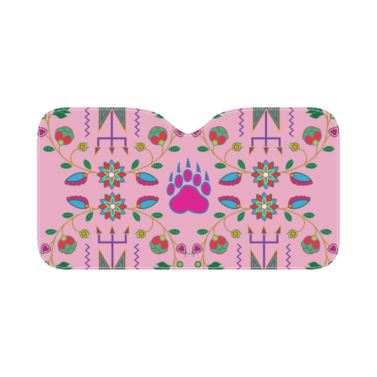 Geometric Floral Fall-Sunset Car Sun Shade 55"x30" Car Sun Shade e-joyer