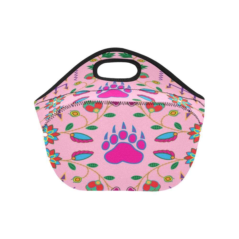 Geometric Floral Fall-Sunset Neoprene Lunch Bag/Small (Model 1669) Neoprene Lunch Bag/Small (1669) e-joyer
