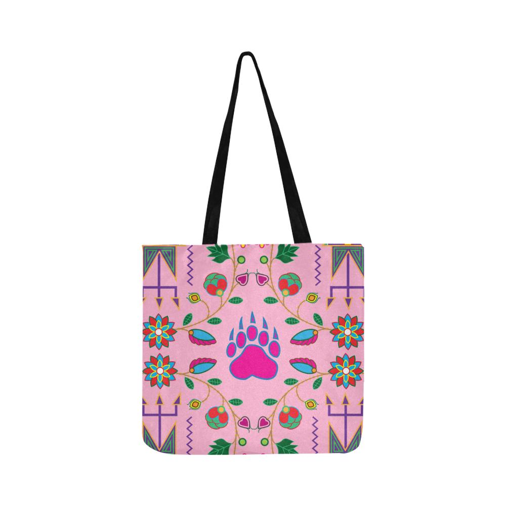 Geometric Floral Fall-Sunset Reusable Shopping Bag Model 1660 (Two sides) Shopping Tote Bag (1660) e-joyer