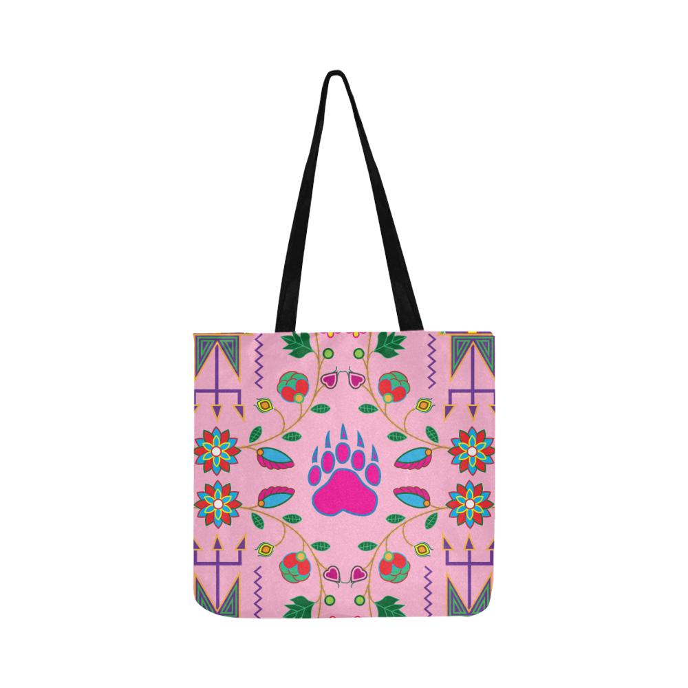 Geometric Floral Fall-Sunset Reusable Shopping Bag Model 1660 (Two sides) Shopping Tote Bag (1660) e-joyer