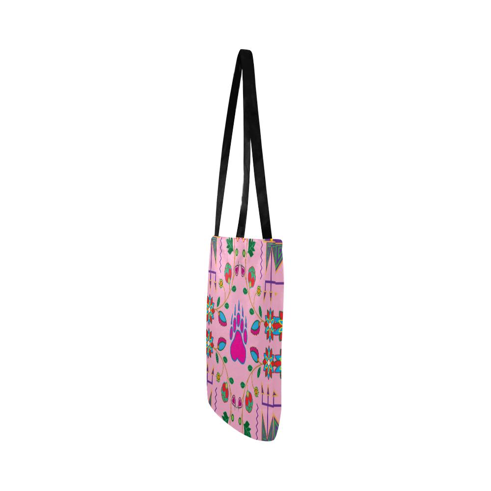 Geometric Floral Fall-Sunset Reusable Shopping Bag Model 1660 (Two sides) Shopping Tote Bag (1660) e-joyer