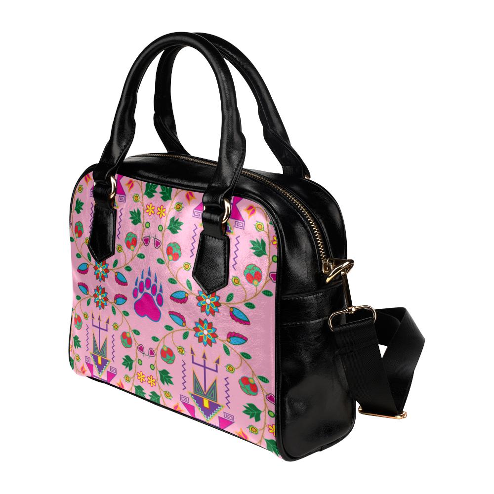 Geometric Floral Fall-Sunset Shoulder Handbag (Model 1634) Shoulder Handbags (1634) e-joyer