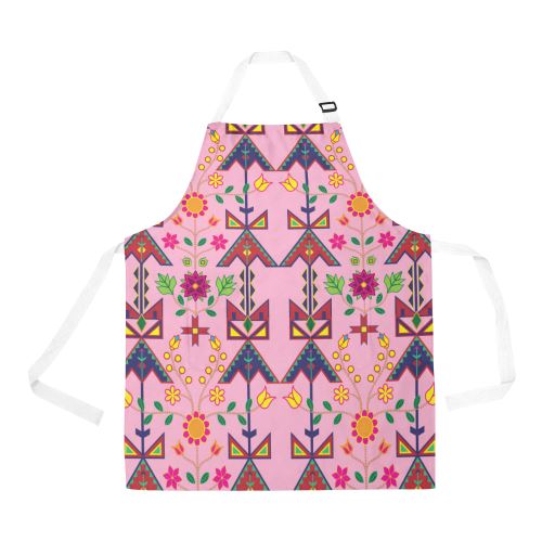 Geometric Floral Spring-Sunset All Over Print Apron All Over Print Apron e-joyer