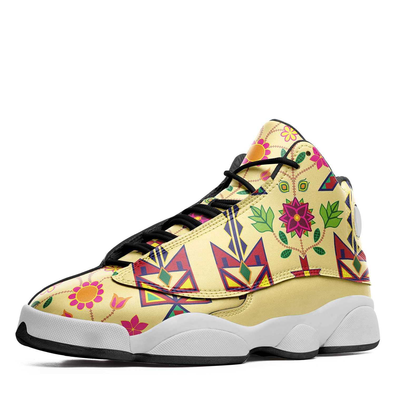 Geometric Floral Spring Vanilla Isstsokini Athletic Shoes Herman