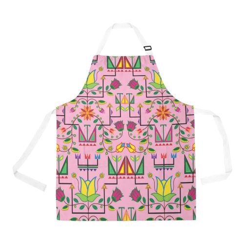 Geometric Floral Summer-Sunset All Over Print Apron All Over Print Apron e-joyer