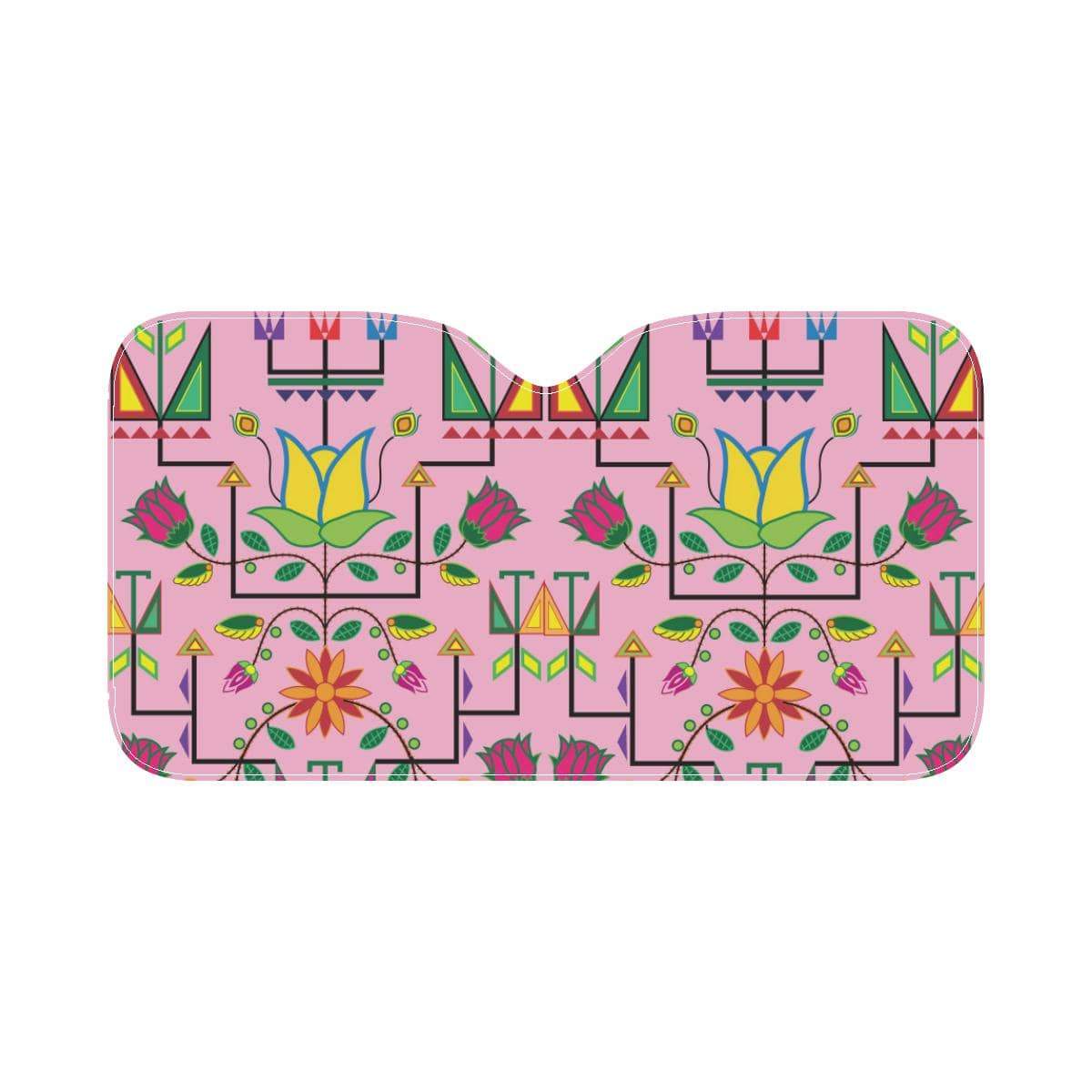 Geometric Floral Summer-Sunset Car Sun Shade 55"x30" Car Sun Shade e-joyer