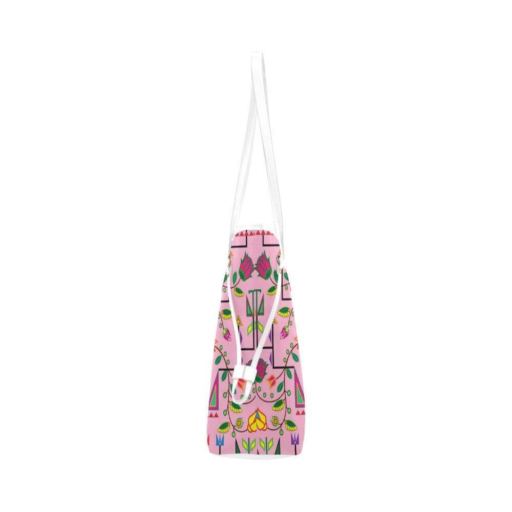 Geometric Floral Summer - Sunset Clover Canvas Tote Bag (Model 1661) Clover Canvas Tote Bag (1661) e-joyer