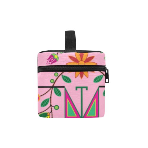 Geometric Floral Summer-Sunset Cosmetic Bag/Large (Model 1658) Cosmetic Bag e-joyer