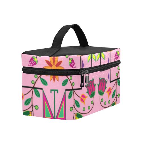 Geometric Floral Summer-Sunset Cosmetic Bag/Large (Model 1658) Cosmetic Bag e-joyer