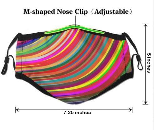 Geometric Floral Summer Sunset Face Cover Herman