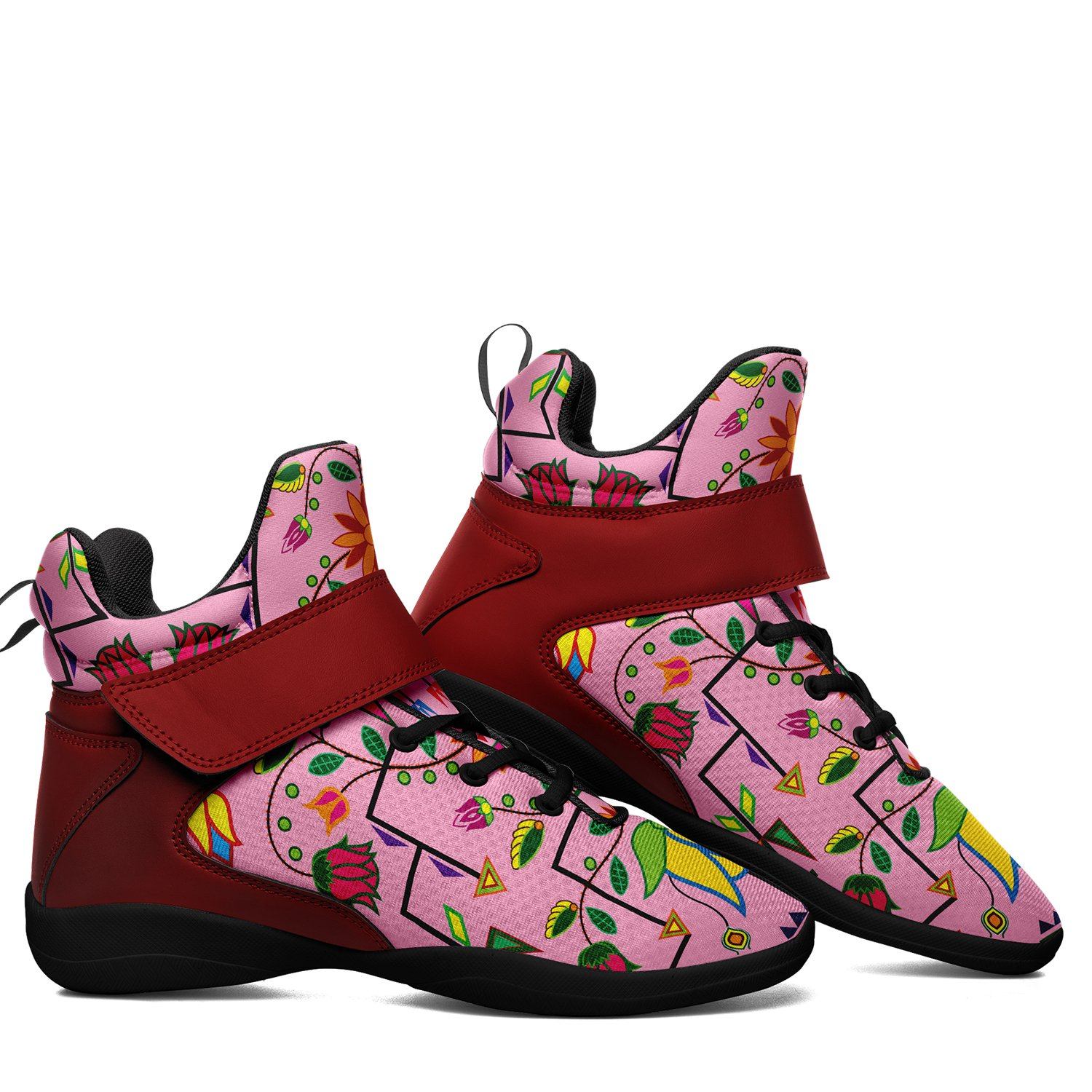 Geometric Floral Summer Sunset Ipottaa Basketball / Sport High Top Shoes 49 Dzine