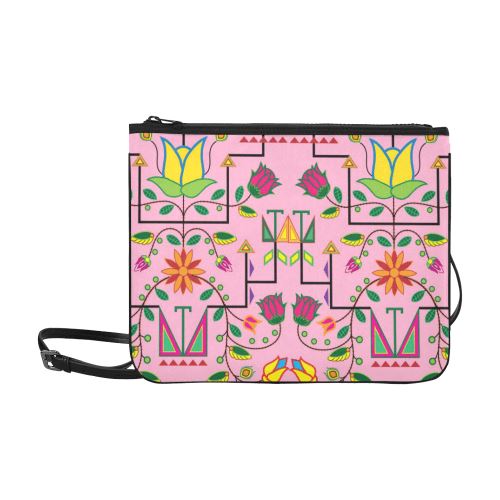 Geometric Floral Summer-Sunset Slim Clutch Bag (Model 1668) Slim Clutch Bags (1668) e-joyer