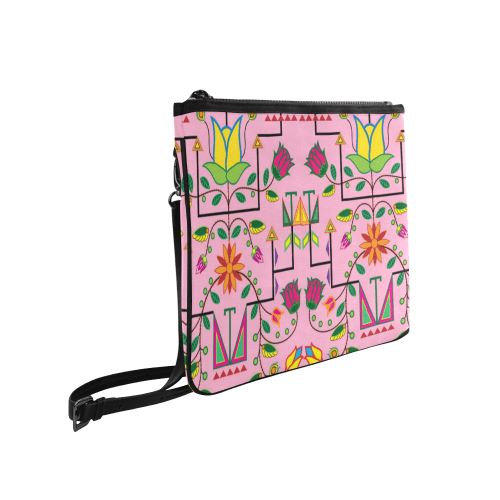 Geometric Floral Summer-Sunset Slim Clutch Bag (Model 1668) Slim Clutch Bags (1668) e-joyer