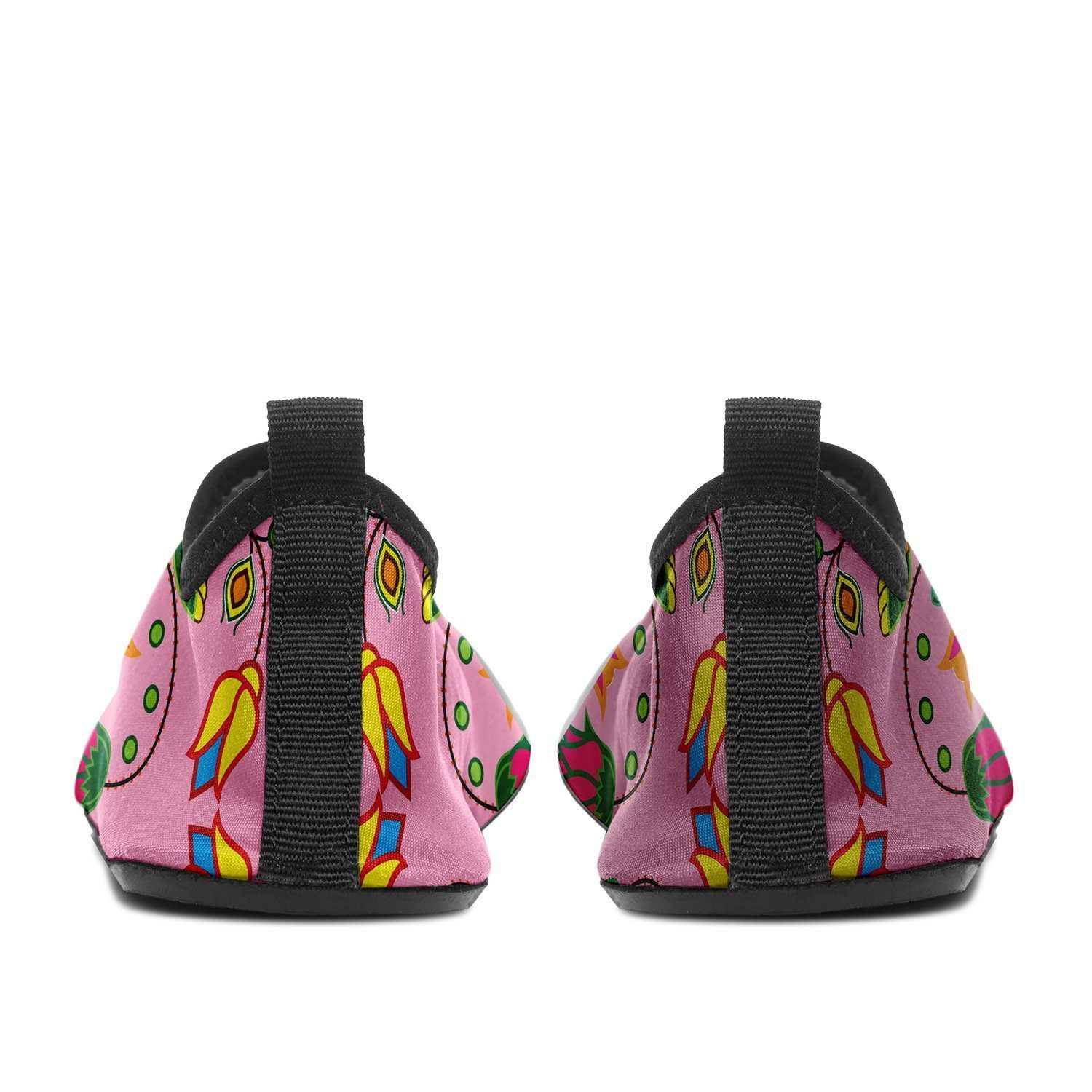 Geometric Floral Summer Sunset Sockamoccs Kid's Slip On Shoes 49 Dzine