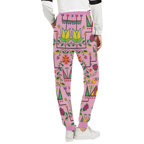 Geometric Floral Summer Sunset Women's All Over Print Sweatpants (Model L11) Women's All Over Print Sweatpants (L11) e-joyer