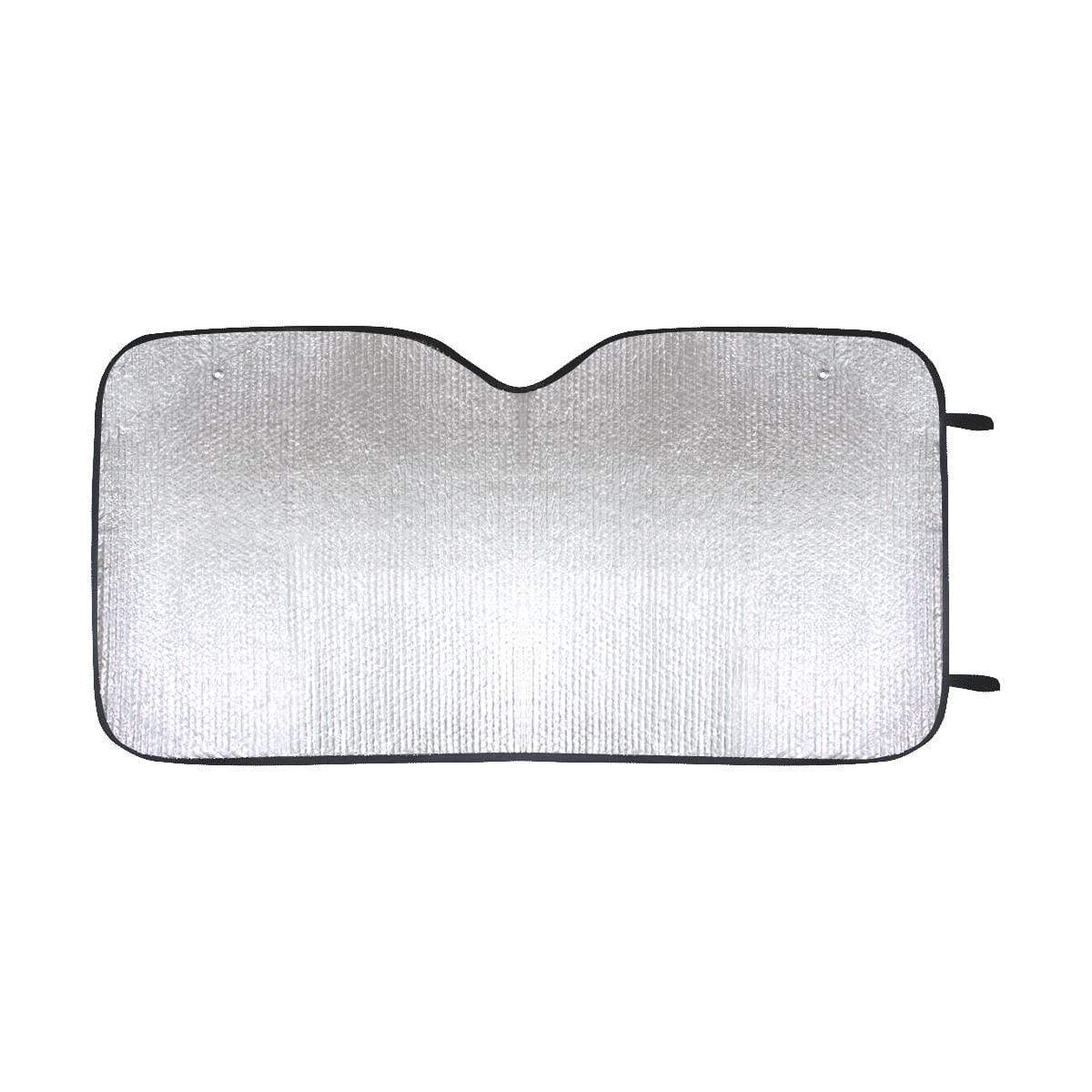 Geometric Floral Summer-White Car Sun Shade 55"x30" Car Sun Shade e-joyer
