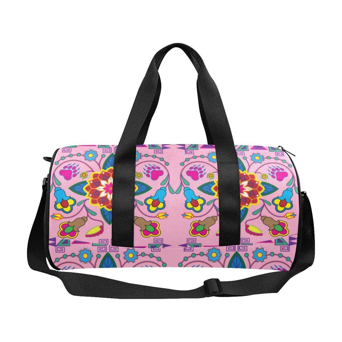 Geometric Floral Winter - Sunset Duffle Bag (Model 1679) Duffle Bag (1679) e-joyer