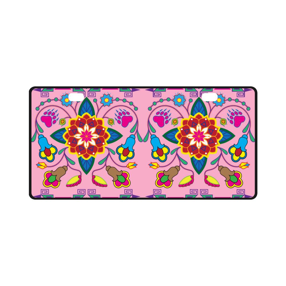 Geometric Floral Winter-Sunset License Plate License Plate e-joyer