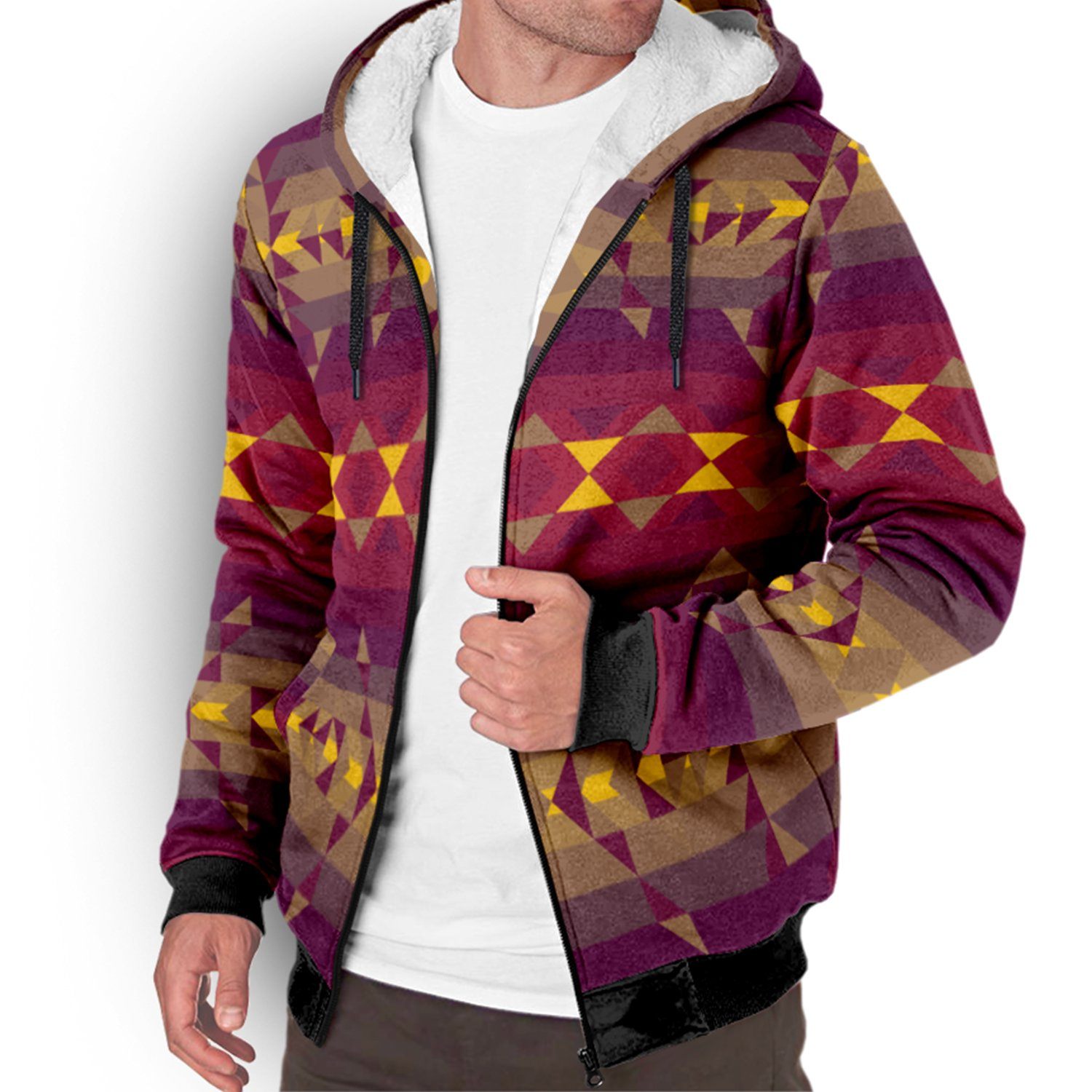Gold Wool Sherpa Hoodie hoodie Herman
