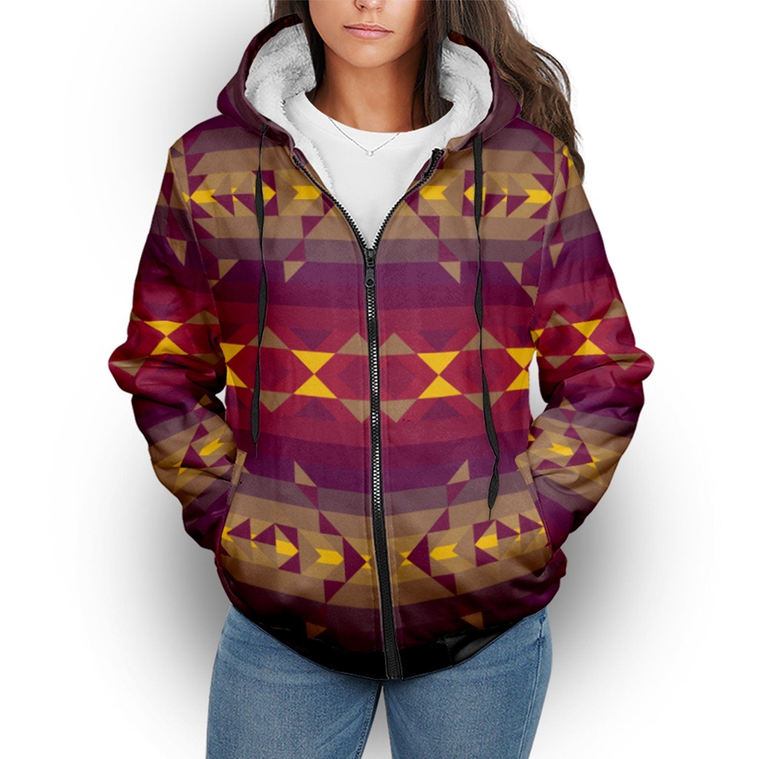 Gold Wool Sherpa Hoodie hoodie Herman