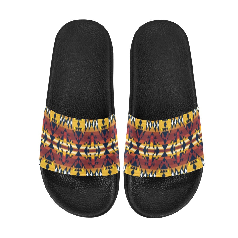 Golden Clouds Women's Slide Sandals (Model 057) sandals e-joyer