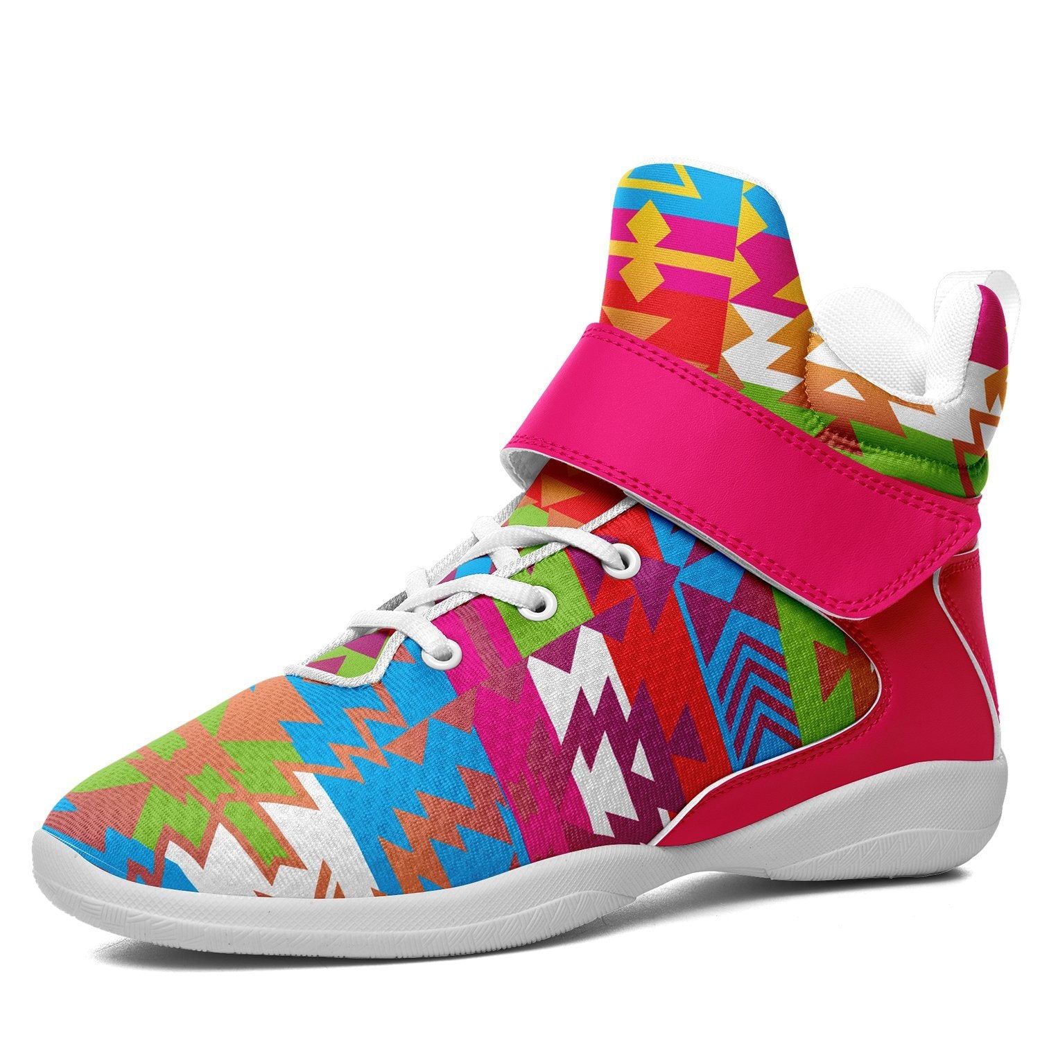 Grand Entry Ipottaa Basketball / Sport High Top Shoes 49 Dzine US Women 4.5 / US Youth 3.5 / EUR 35 White Sole with Pink Strap