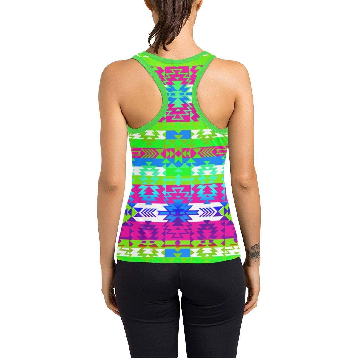 Grand Entry Jingle Women's Racerback Tank Top (Model T60) Racerback Tank Top (T60) e-joyer