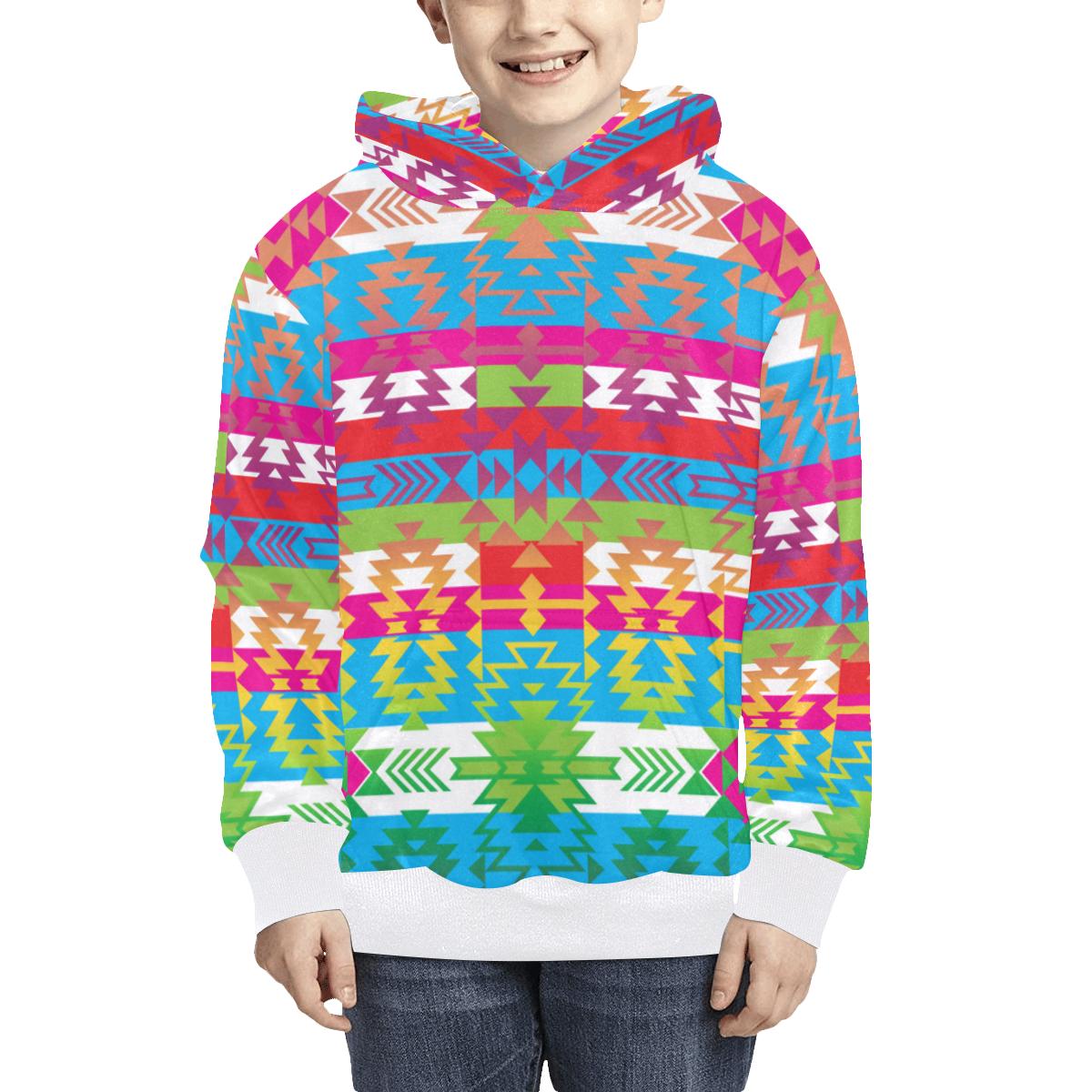 Grand Entry Kids' All Over Print Hoodie (Model H38) Kids' AOP Hoodie (H38) e-joyer