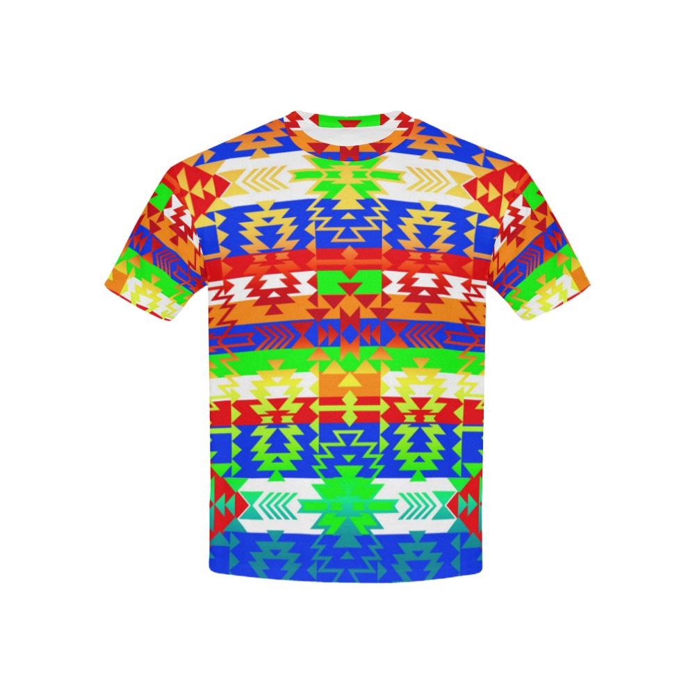 Grand Entry Traditional Kids' All Over Print T-shirt (USA Size) (Model T40) All Over Print T-shirt for Kid (T40) e-joyer