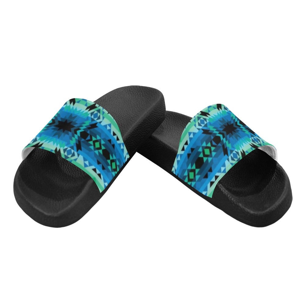 Green Star Men's Slide Sandals (Model 057) sandals e-joyer