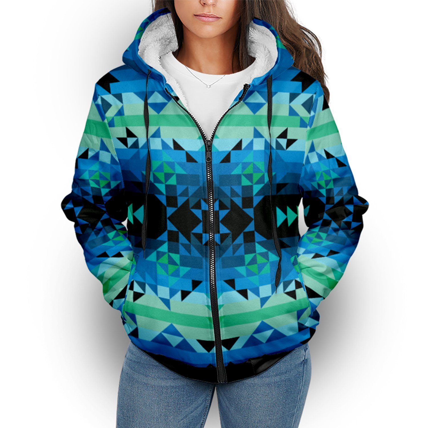 Green Star Sherpa Hoodie hoodie Herman