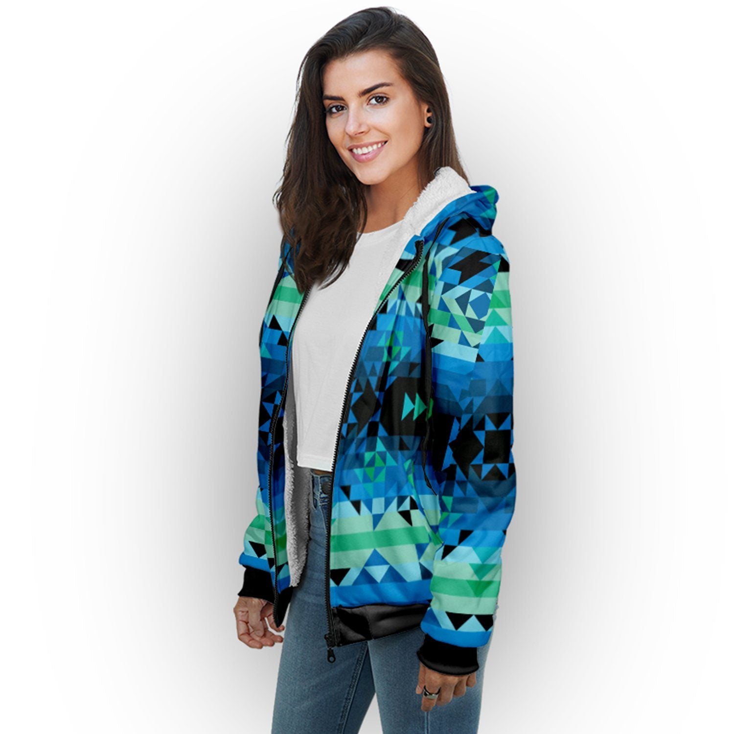 Green Star Sherpa Hoodie hoodie Herman
