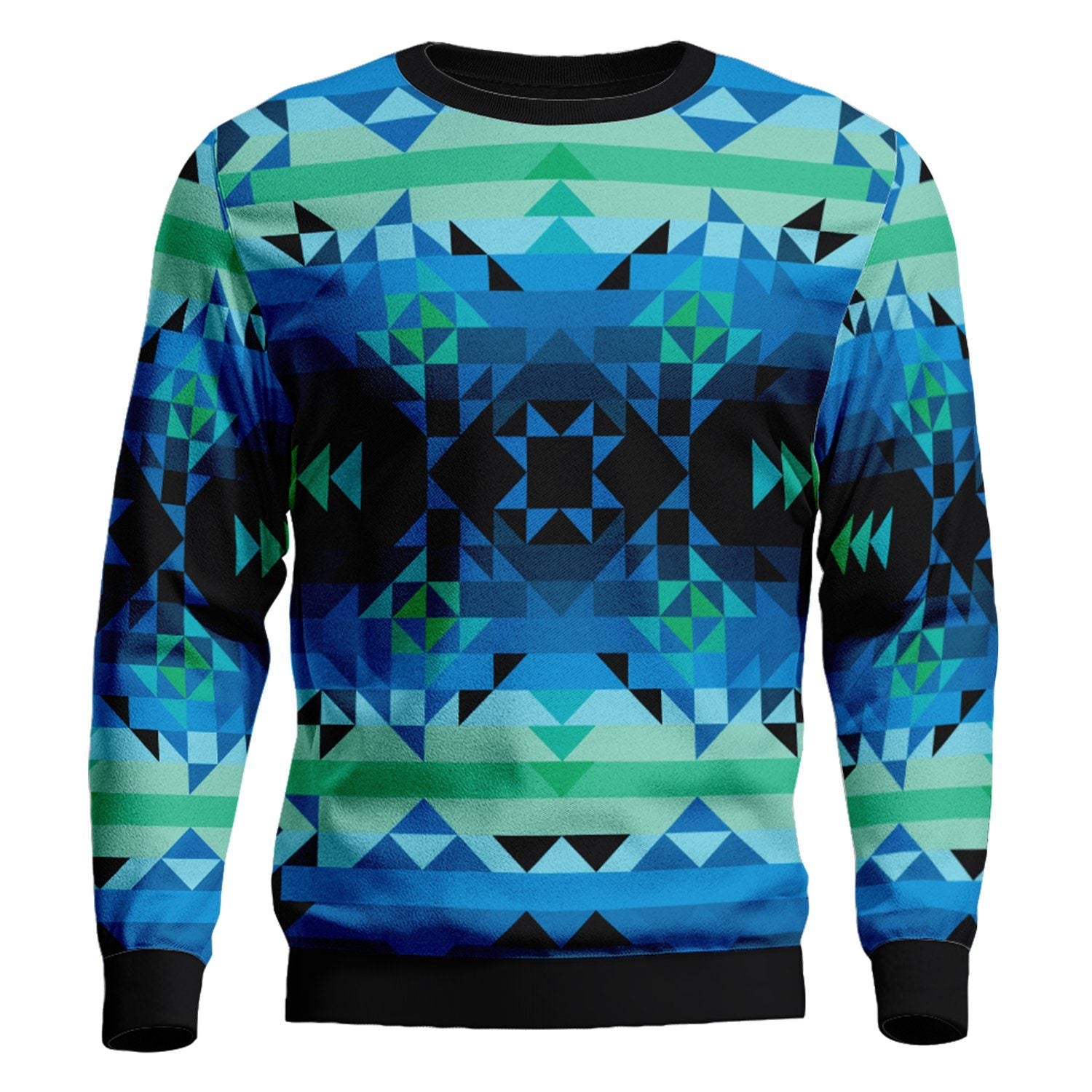 Green Star Unisex Crewneck Long Sleeve Top 49 Dzine