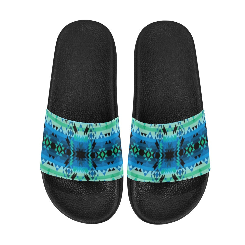 Green Star Women's Slide Sandals (Model 057) sandals e-joyer