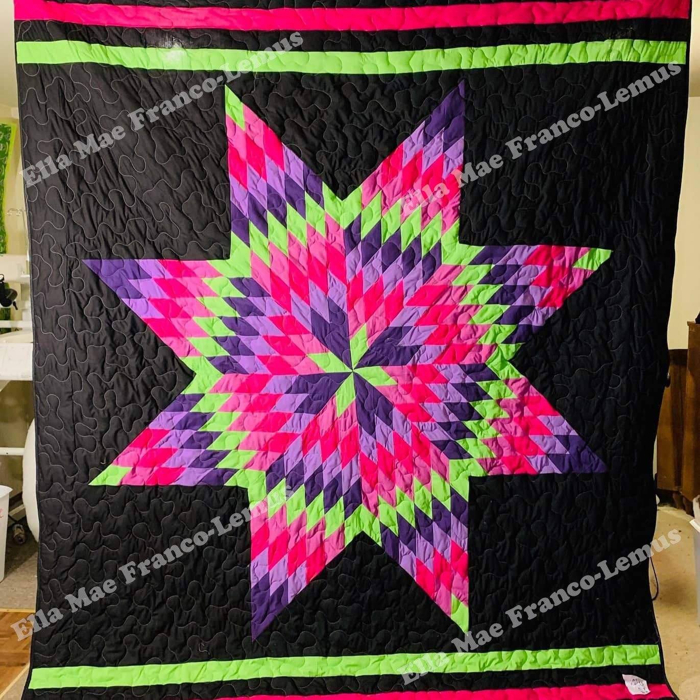 Handmade Star Quilt- Design 17 49 Dzine
