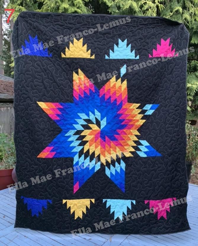 Handmade Star Quilt- Design 7 49 Dzine