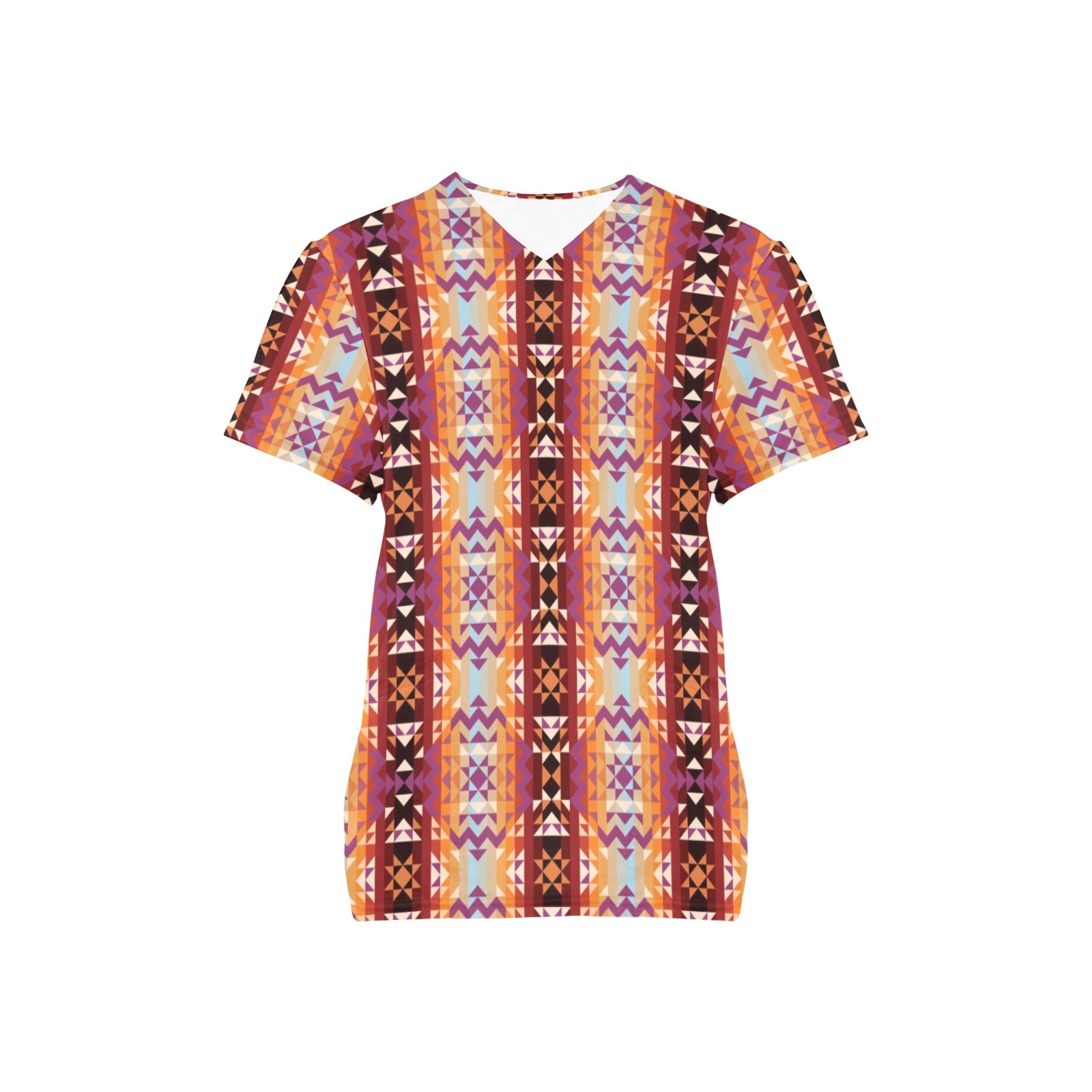 Heatwave All Over Print Scrub Top Scrub Top e-joyer