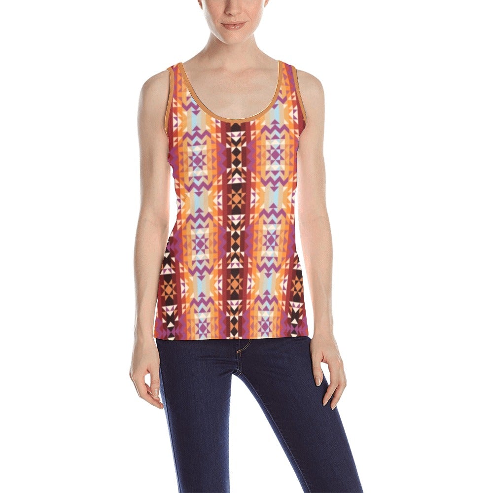 Heatwave All Over Print Tank Top for Women (Model T43) All Over Print Tank Top for Women (T43) e-joyer